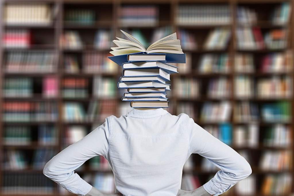 Woman in Library